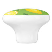 Lemons Achtergrondpatroon Keramische Knop (Zijkant)