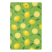 Lemons Achtergrondpatroon Mini Klembord (Achterkant)
