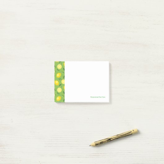 Lemons Achtergrondpatroon Post-it® Notes (Op bureau)