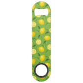 Lemons Achtergrondpatroon Speed Flessenopener (Achterkant)
