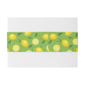 Lemons Achtergrondpatroon Uitnodigingen Wikkel (Achterkant Voorbeeld)