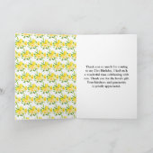 Lemons and Foliage Birthday Bedankkaart (Binnen)