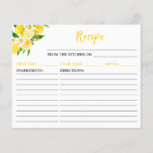 Lemons and Foliage Recipe Card (Voorkant)