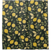 Lemons and Leaves Douchegordijn (Voorkant)