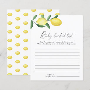 Lemons - Baby bucket list spel