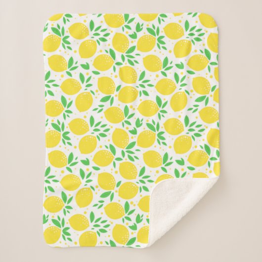 Lemons Baby Sherpa Blanket Deken (Voorkant)