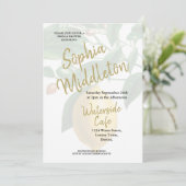 Lemons Black White Stripe Modern Chic Kaart (Staand voorkant)