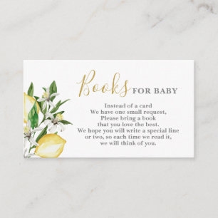Lemons Bloemen Boeken voor Baby Kaart