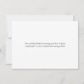 Lemons Blossom Greenery Wedding Bedankkaart (Achterkant)