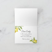 Lemons Blossom Rustique Serez-Vous La Carte De Min (Intérieur)