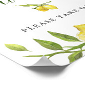 Lemons Blossom Verdure Mariage Favor Poster (Coin)