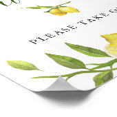 Lemons Blossom Verdure Mariage Favor Poster (Coin)