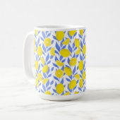 Lemons Blue Mediterranean Koffiemok (Voorkant links)