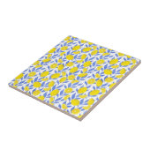 Lemons Blue Mediterranean Tegeltje (Zijkant)