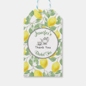 Lemons Branch en Tea Vrijgezellenfeest Dank u Cadeaulabel (Voorkant)