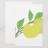 Lemons Briefpapier (Voorkant / Achterkant)
