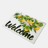 Lemons Citrus Fruit Floral Deurmat (Schuin)