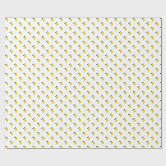 Lemons Citrus Simple Modern Cadeaupapier (Vlak)