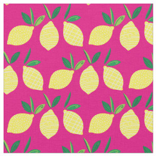 Lemons Cute Summer Fruit Stof