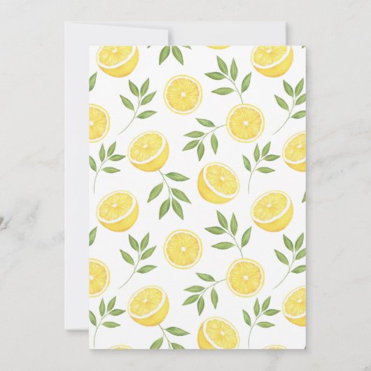 Lemons | Datum opslaan Save The Date (Achterkant)