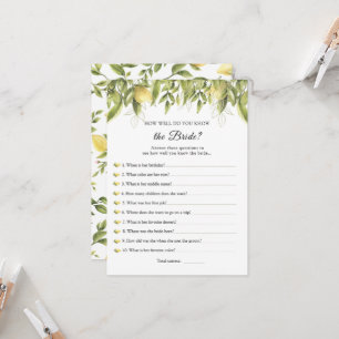 Lemons die de uitnodiging van de Bride Beste van h