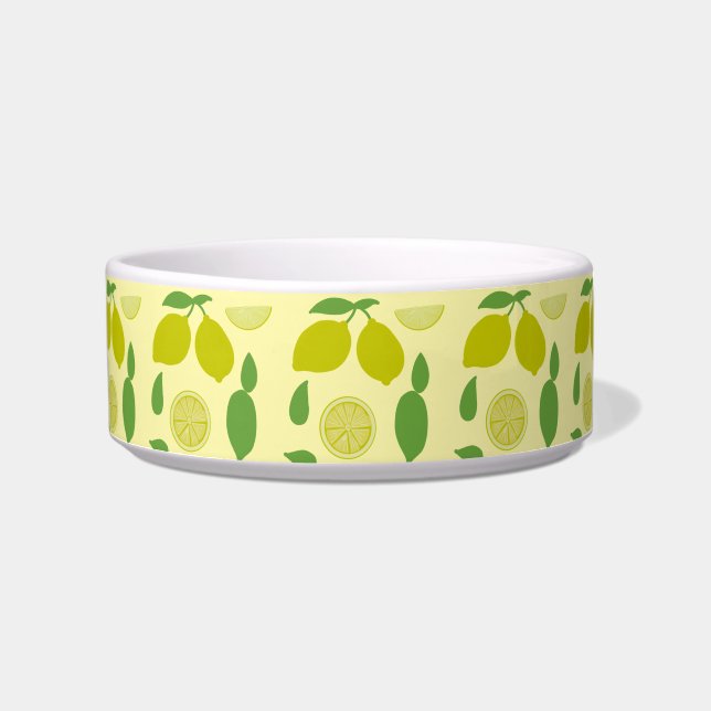 Lemons Dog Bowl Voerbakje (Voorkant)