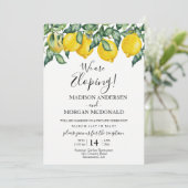 Lemons Elopement-uitnodiging Kaart (Staand voorkant)
