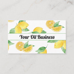 Lemons en blades Essential Oil Visitekaartje
