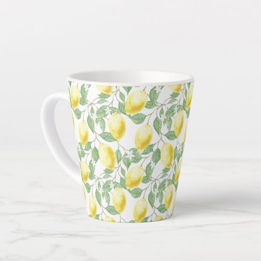 Lemons en bladluiken Latte Mok (Linkerhoek)