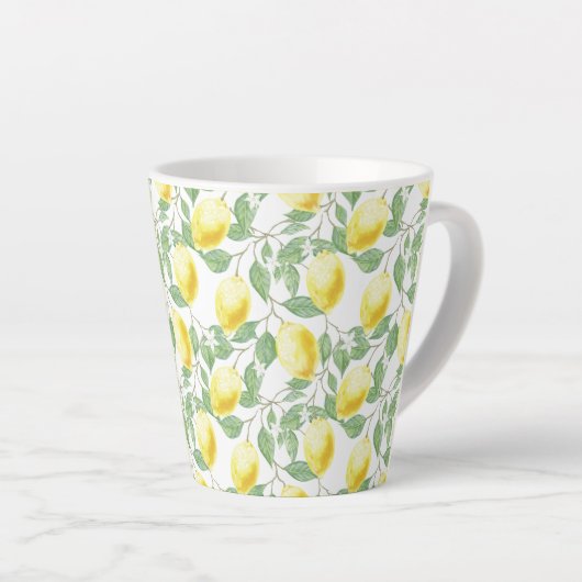 Lemons en bladluiken Latte Mok (Rechterhoek)