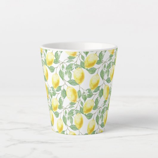 Lemons en bladluiken Latte Mok (Voorkant)