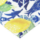 Lemons en blauw Waterverf Tafelkleed (Gekanteld)