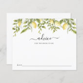 Lemons en Greenery Advice for the Bride-to-Be (Voorkant / Achterkant)