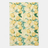 Lemons en Greenery Kitchen Theedoek (Verticaal)