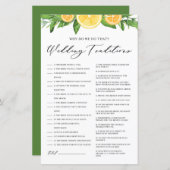 Lemons en Sinaasappels Weddenschappen (Voorkant / Achterkant)