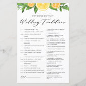 Lemons en Sinaasappels Weddenschappen (Voorkant)