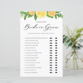 Lemons en Sinaasappels zei dat ze Bride of Groom z (Staand voorkant)