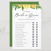 Lemons en Sinaasappels zei dat ze Bride of Groom z (Voorkant / Achterkant)