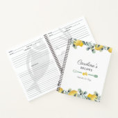 Lemons & Eucalyptus Recipe Cookbook Notitieboek (Binnen)