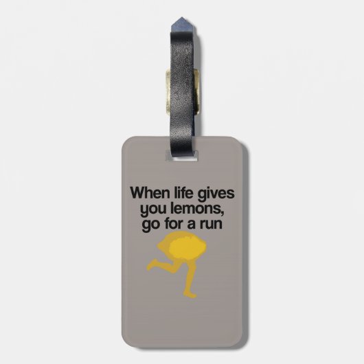 Lemons gaan werken bagagelabel (Achterkant verticaal)