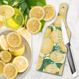 Lemons - Gepersonaliseerd glas Snijplank