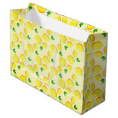 Lemons Gift Bag Groot Cadeauzakje (Voorkant Gekanteld)