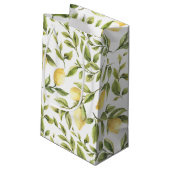 Lemons Greenery Baby shower Klein Cadeauzakje (Achterkant Gekanteld)