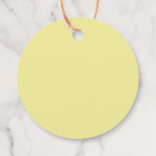 Lemons & Greenery Chic Vrijgezellenfeest Dank u Bedankjes Labels (Achterkant)