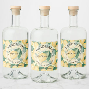 Lemons Greenery Handmade Limoncello Likeurfles Etiket