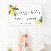 Lemons Happy Birthday Banner (Insitu)