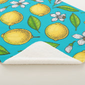 Lemons in blauw sherpa deken (3/4)