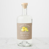 Lemons Kraft Merci Limoncello Étiquettes de boutei (Devant)