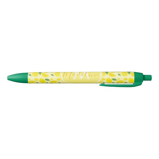 Lemons Leaf Pattern Name Initiaal | Pen (Bodem)