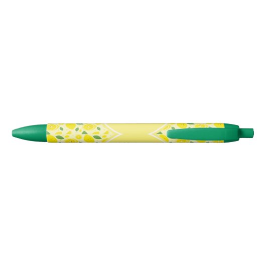 Lemons Leaf Pattern Name Initiaal | Pen (Achterkant)